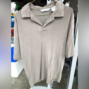 Alfani Men's Taupe Polo Shirt
